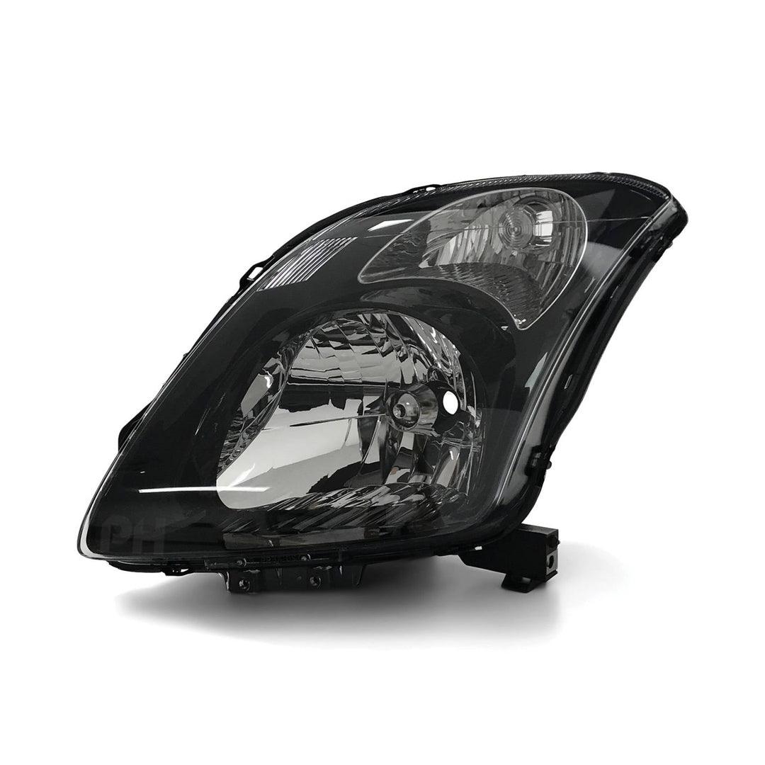 Headlights Black PAIR Fits Suzuki Swift Sport RS416 2005 - 2010