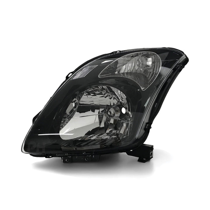 Headlights Black PAIR Fits Suzuki Swift Sport RS416 2005 - 2010