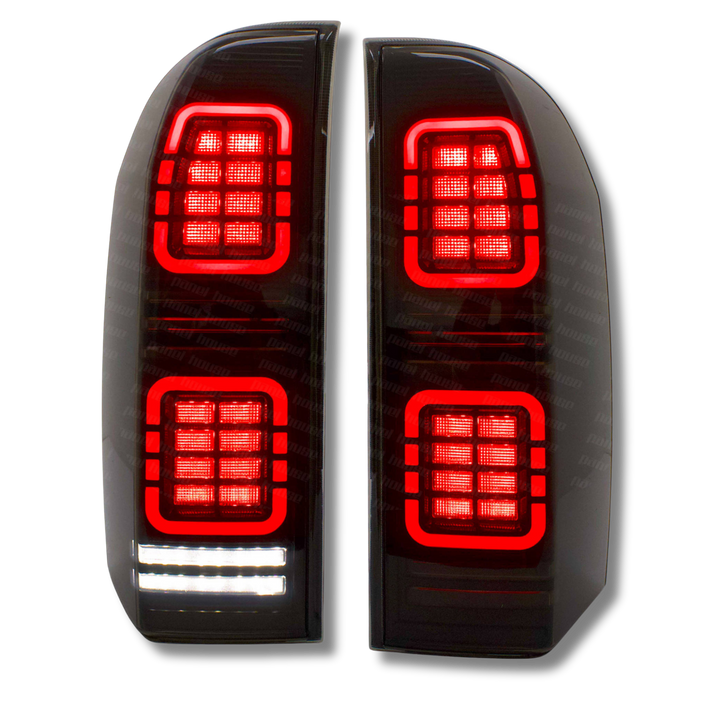 Black Tail Lights Full LED Fits Nissan Patrol GU Y61 2004-2013 Wagon