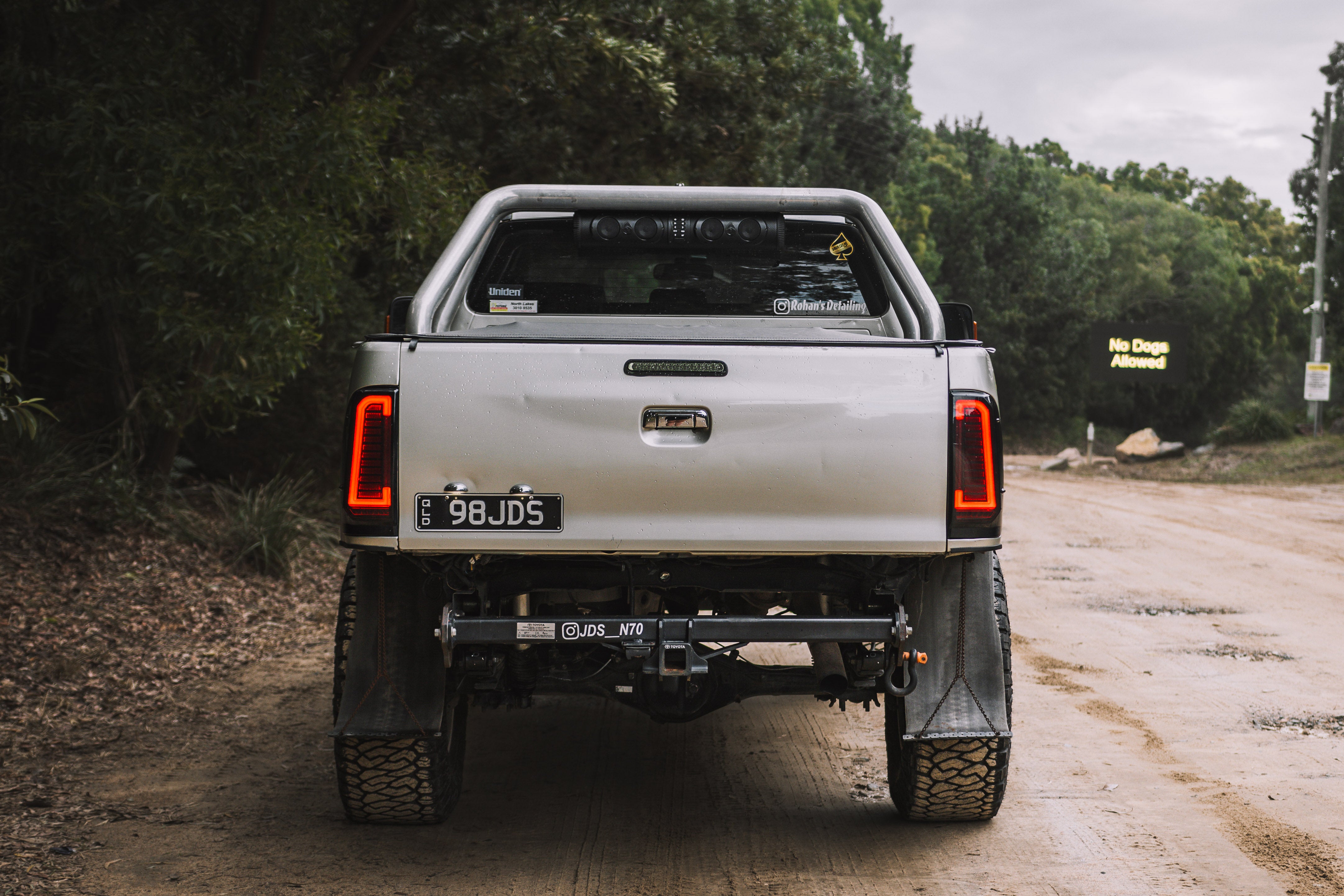 Smoked LED Sequential Tail Lights for Toyota Hilux N70 (2005–2015)