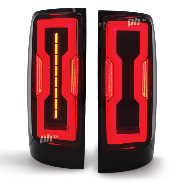 Upgrade Black Smoked LED Tail Lights PAIR Fits Holden Colorado RG 2012 - 2020