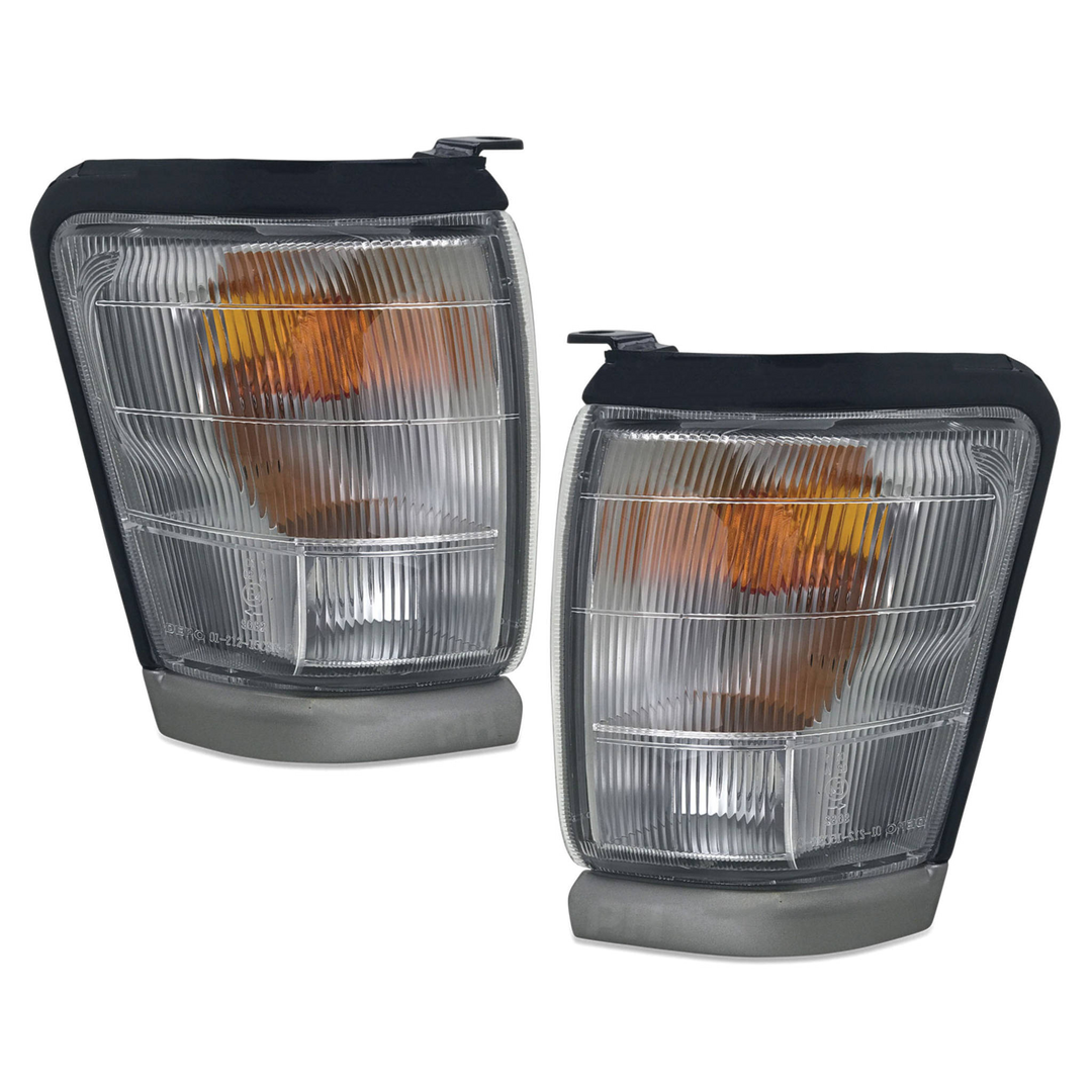 Corner Indicator Park Lights PAIR Grey Fits Toyota Hilux 4WD 1997 - 2001