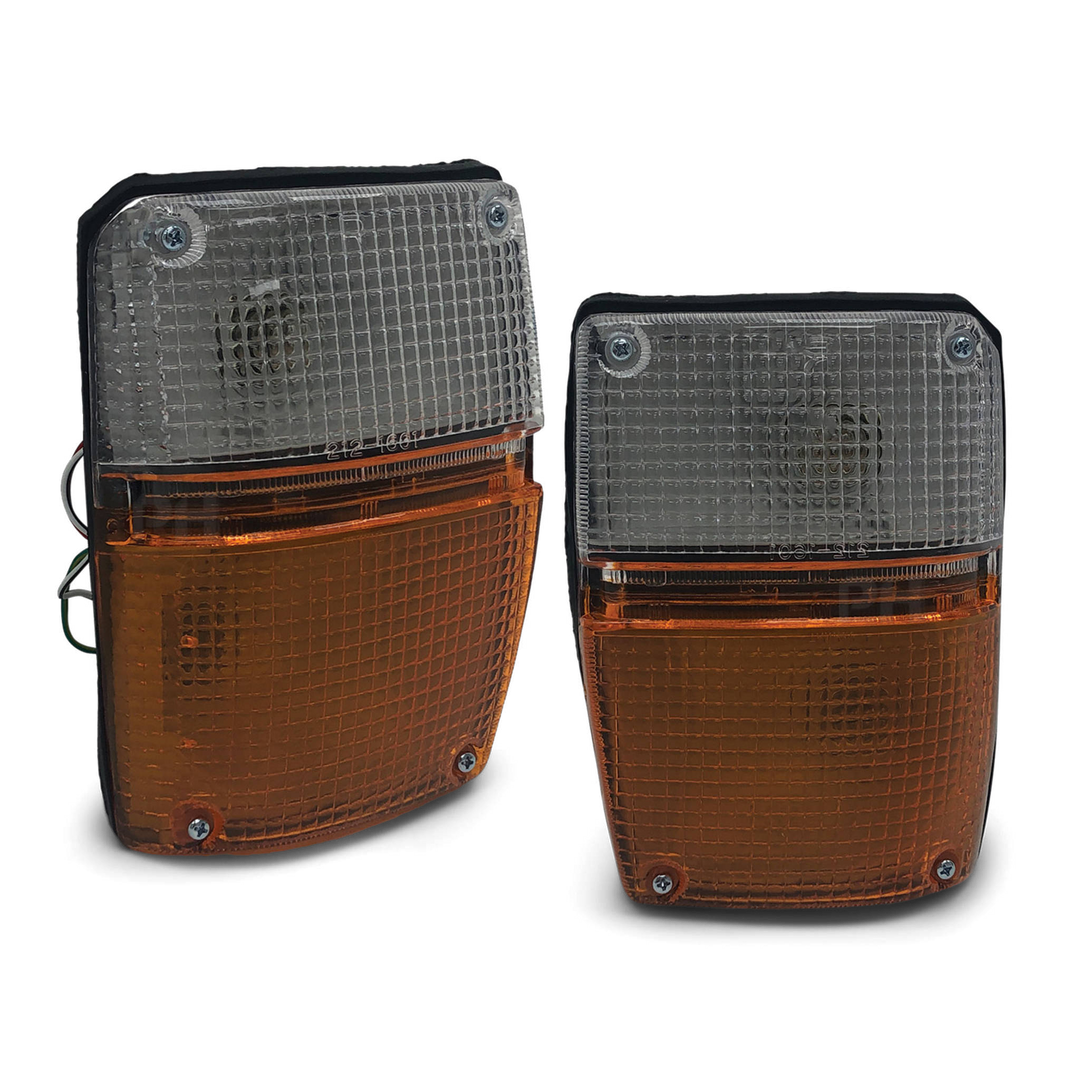Corner Lights PAIR Orange Bottom fits Toyota Hiace 1978 - 1983