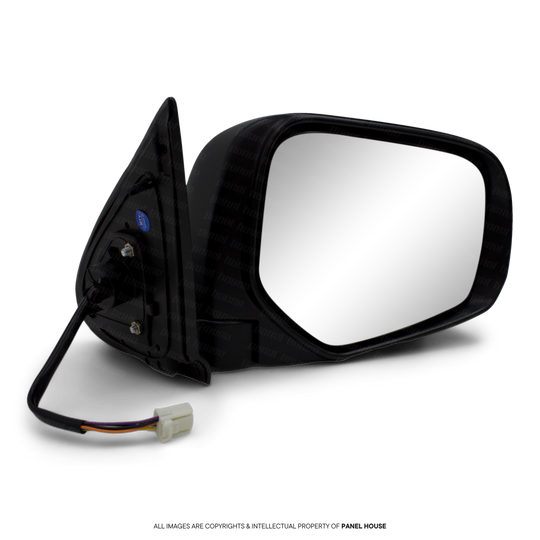 Door Mirror RIGHT Black with Autofold & Indicator Fits Mitsubishi Trit