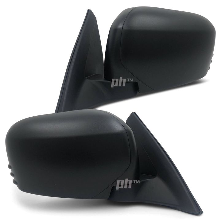 Door Mirrors PAIR Black Manual fits Mitsubishi Triton ML MN 2006 - 2015
