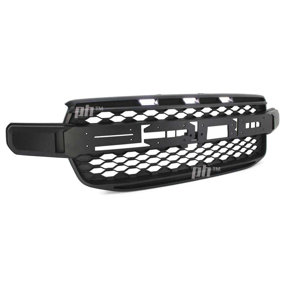 Black F Style Grill With LED fits Ford Ranger Next Gen T9 2022-2025 Sport Wildtrak Platinum XLT Raptor Style