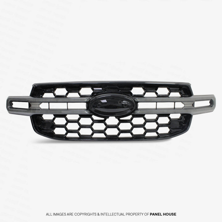 LED Halo Grill Gloss Black fits Ford Ranger Next Gen T9 2022- 2025 XLT Sport Wildtrak