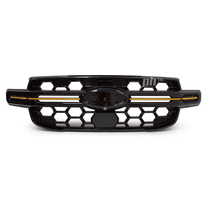 Grill Gloss BLACK Wildtrak Style fits Ford Ranger Next Gen T9 2022-