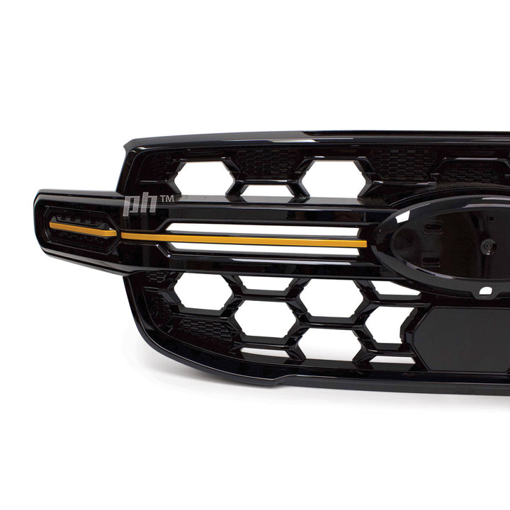 Grill Gloss BLACK Wildtrak Style fits Ford Ranger Next Gen T9 2022-