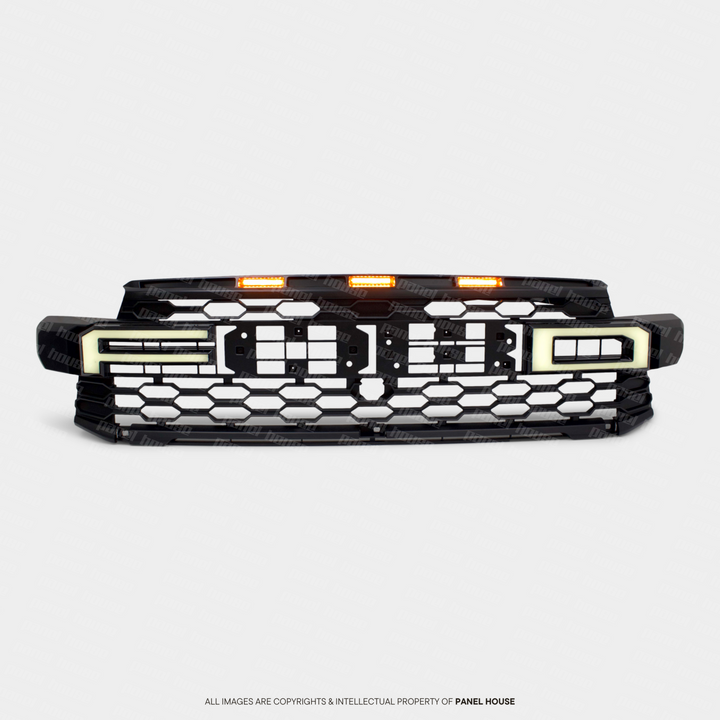 Grill Upgrade with DRL Light Up Letters fits Ford Ranger Raptor T9 2022-