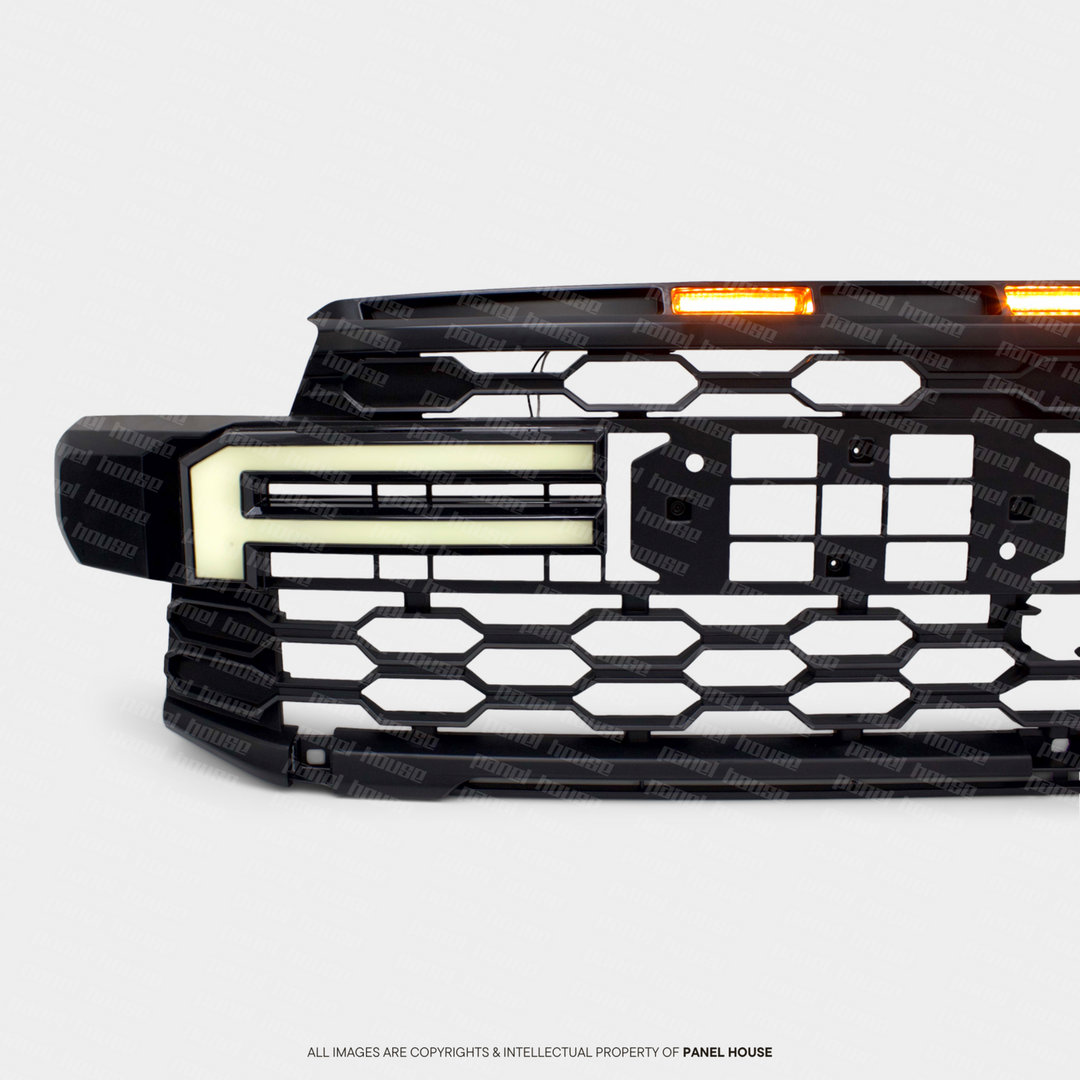Grill Upgrade with DRL Light Up Letters fits Ford Ranger Raptor T9 2022-
