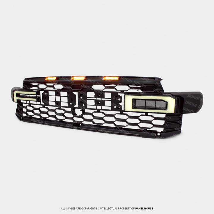 Grill Upgrade with DRL Light Up Letters fits Ford Ranger Raptor T9 2022-