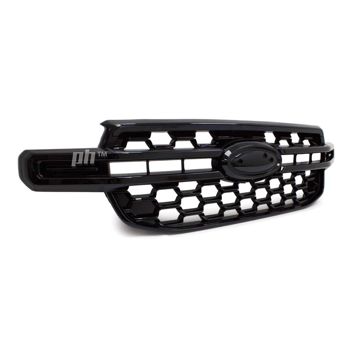 Grill Gloss BLACK Nightrider Style DRL Fits Ford Ranger Next Gen T9 2022-