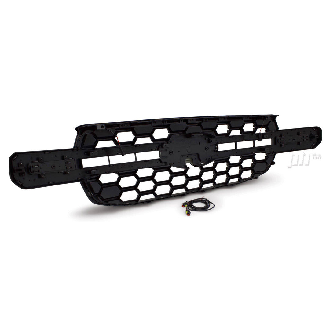 Grill Gloss BLACK Nightrider Style DRL Fits Ford Ranger Next Gen T9 2022-