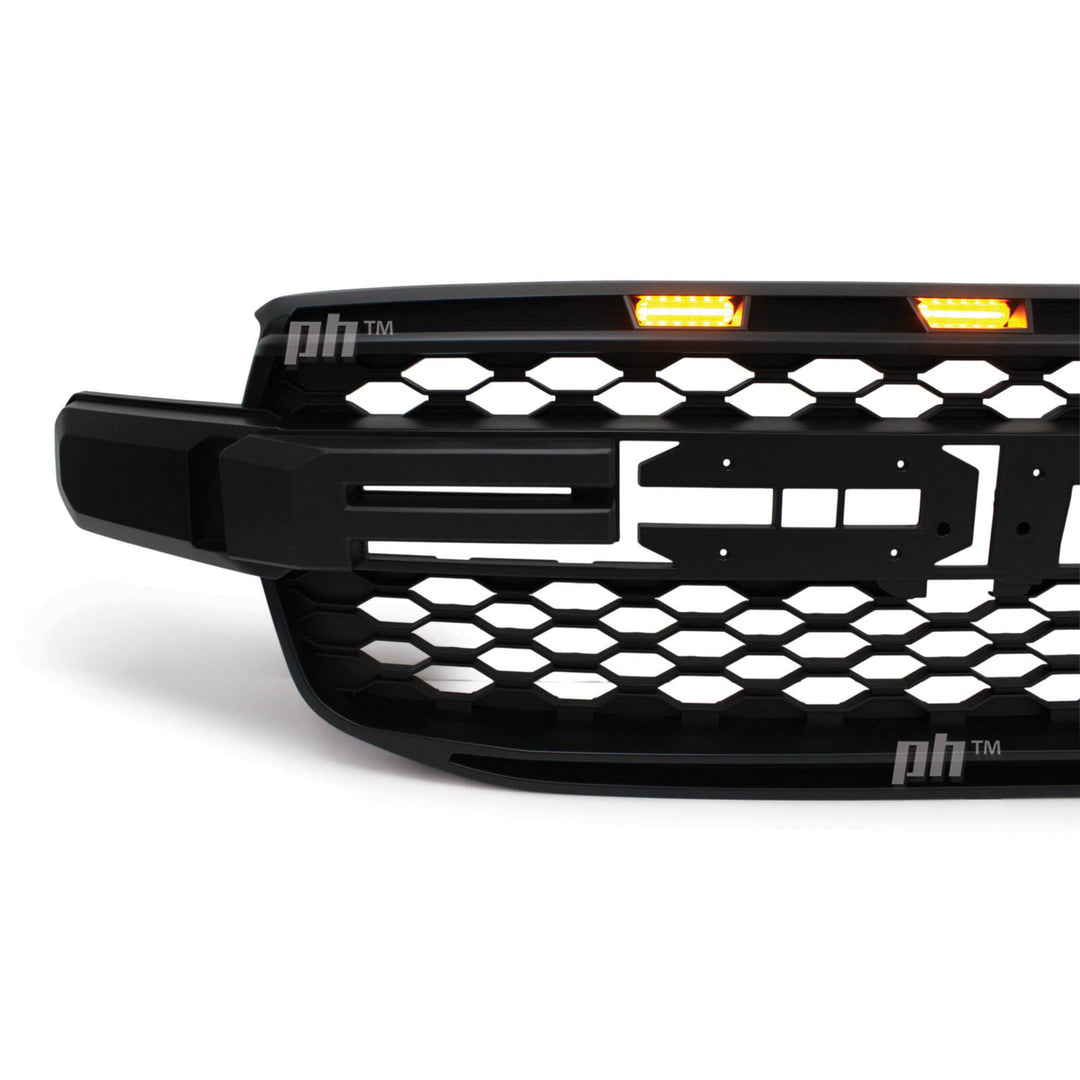 American Style Amber / Orange LED DRL's for F Style Grill fits Ford Ranger Next Gen T9 2022-
