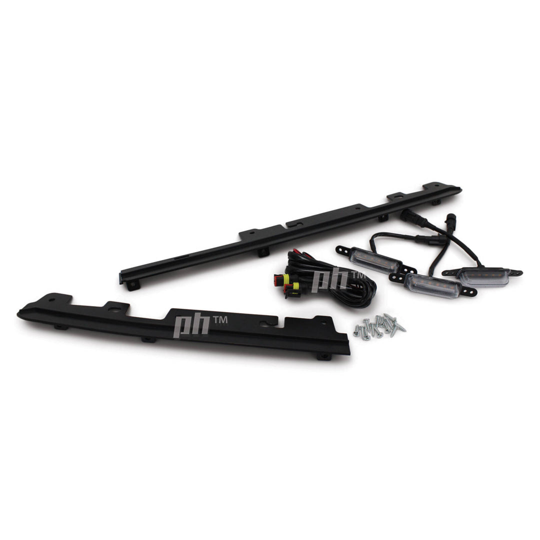 Black F Style Grill With Amber LED fits Ford Ranger Next Gen T9 2022- XL XLS
