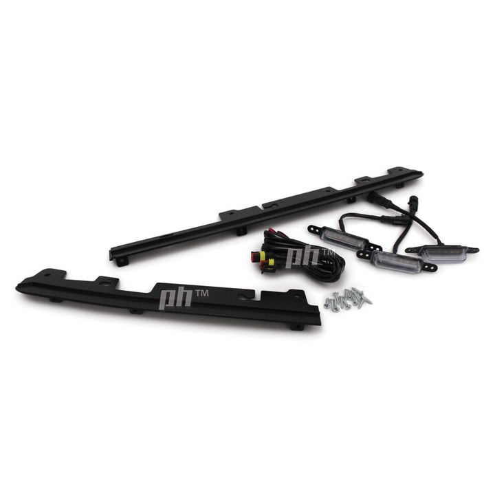 Black F Style Grill With Amber LED fits Ford Ranger Next Gen T9 2022- XL XLS