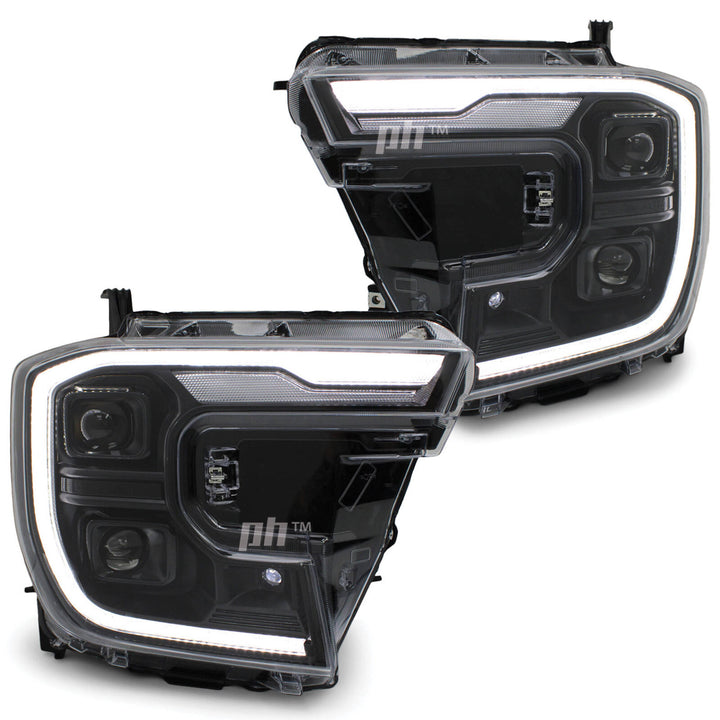 Headlights Sequential Black Projector LED DRL fits Ford Ranger Next Gen T9 XL XLS 2022-2025