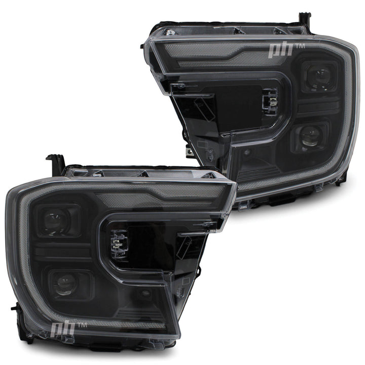 Headlights Sequential Black Projector LED DRL fits Ford Ranger Next Gen T9 XL XLS 2022-2025