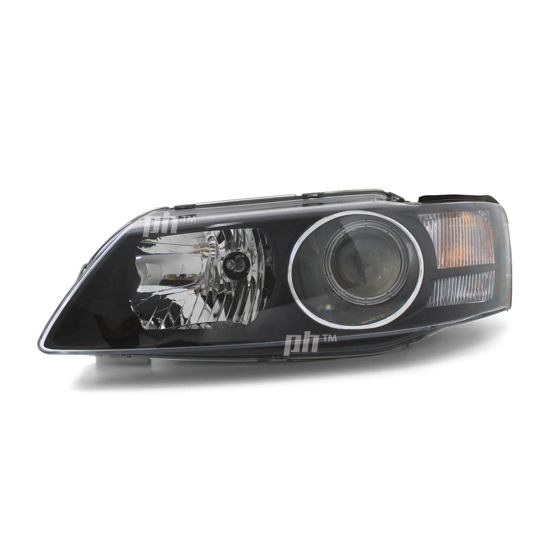 Headlights Black Projector PAIR fits Holden Commodore VY Calais HSV 2002 - 2004