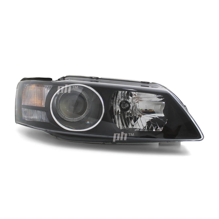 Headlights Black Projector PAIR fits Holden Commodore VY Calais HSV 2002 - 2004