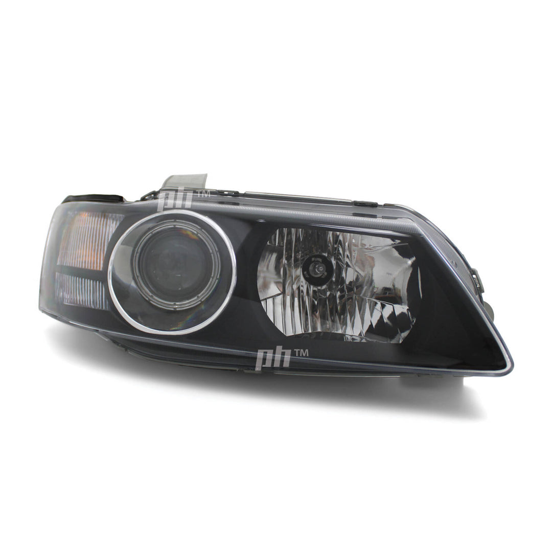 Headlights Black Projector PAIR fits Holden Commodore VY Calais HSV 2002 - 2004