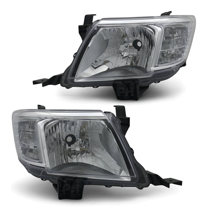 Headlights PAIR Fits Toyota Hilux N70 2WD 4WD 2011 - 2015
