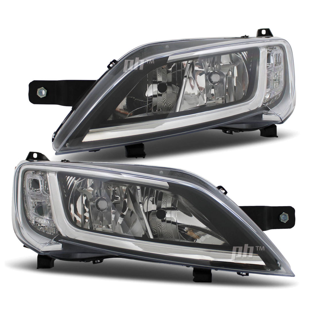 Headlights PAIR NO DRL fits Fiat Ducato Van & Motorhome 05/2014-