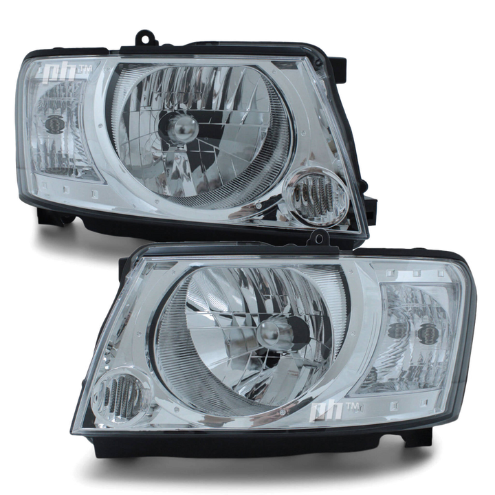 Headlights PAIR fits Nissan Patrol GU Y61 Series 4 2004 - 2016