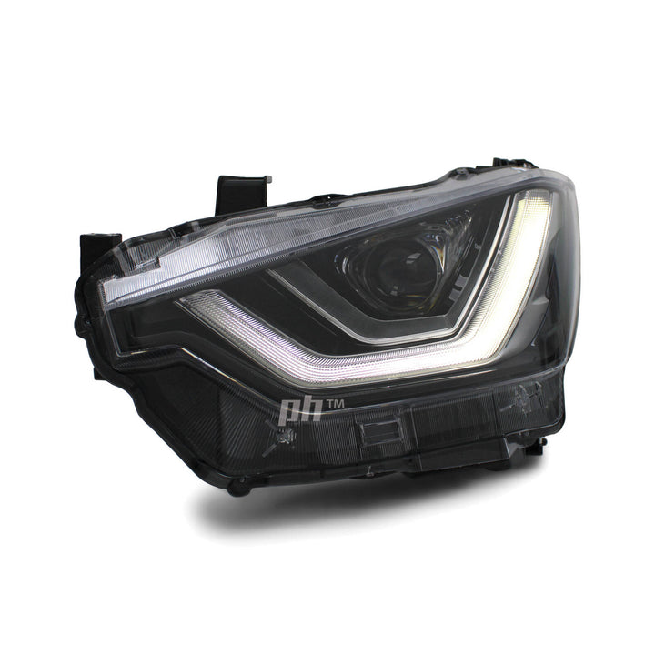 Headlights Black Projector LED DRL PAIR Fits Isuzu DMAX LS-M LS-U 2020 - 2023