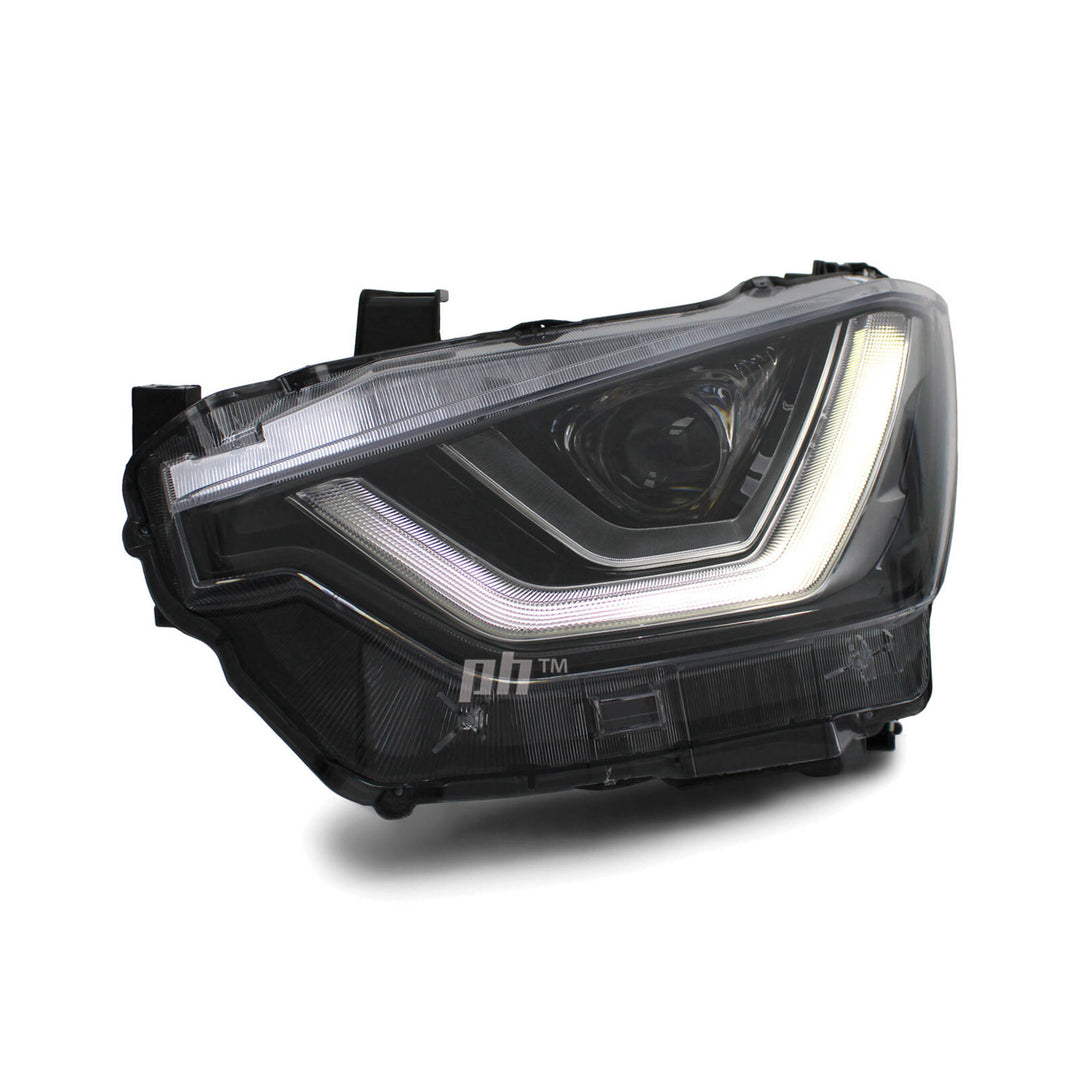 Headlights Black Projector LED DRL PAIR Fits Isuzu DMAX LS-M LS-U 2020 - 2023