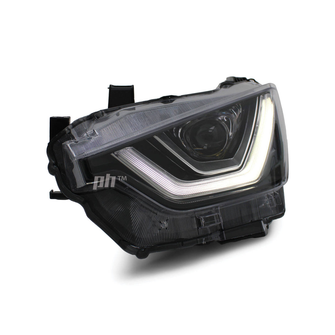 Headlights Black Projector LED DRL PAIR Fits Isuzu DMAX LS-M LS-U 2020 - 2023