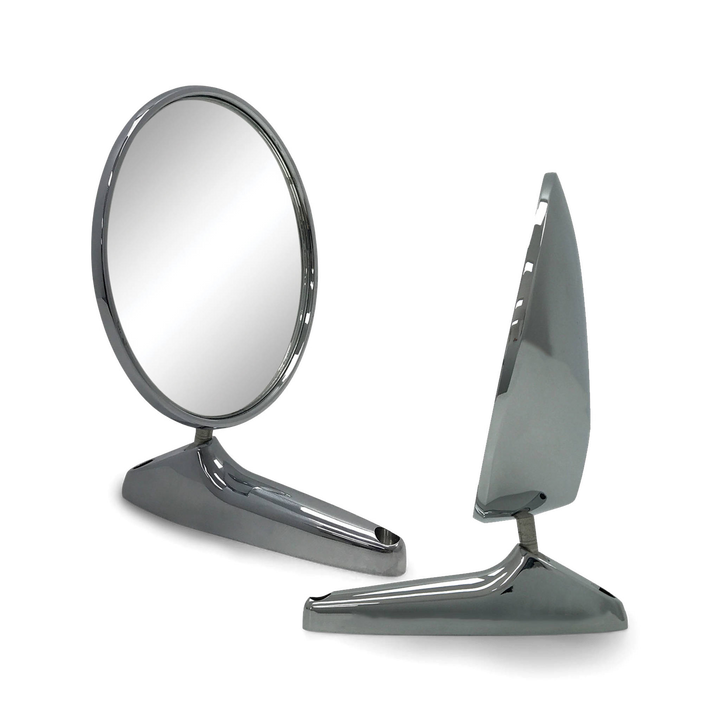 Fits MAZDA ROTARY SAVANNA CAPELLA 808 R100 RX2 RX3 RX4 RX7 CHROME METAL WING MIRRORS