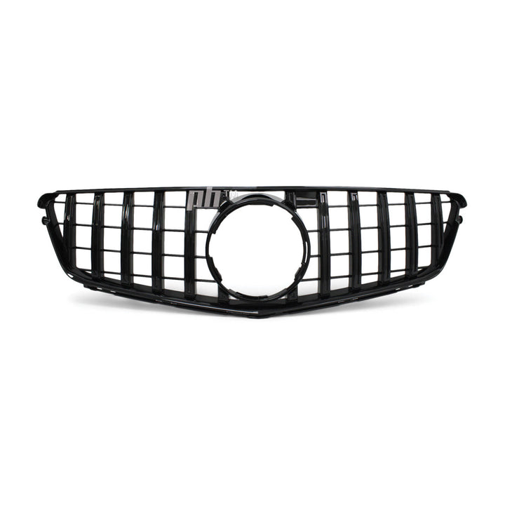 Gloss BLACK GT Style Grill fits Mercedes Benz C Class W204 2007 - 2014