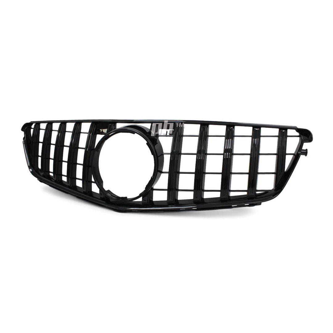 Gloss BLACK GT Style Grill fits Mercedes Benz C Class W204 2007 - 2014
