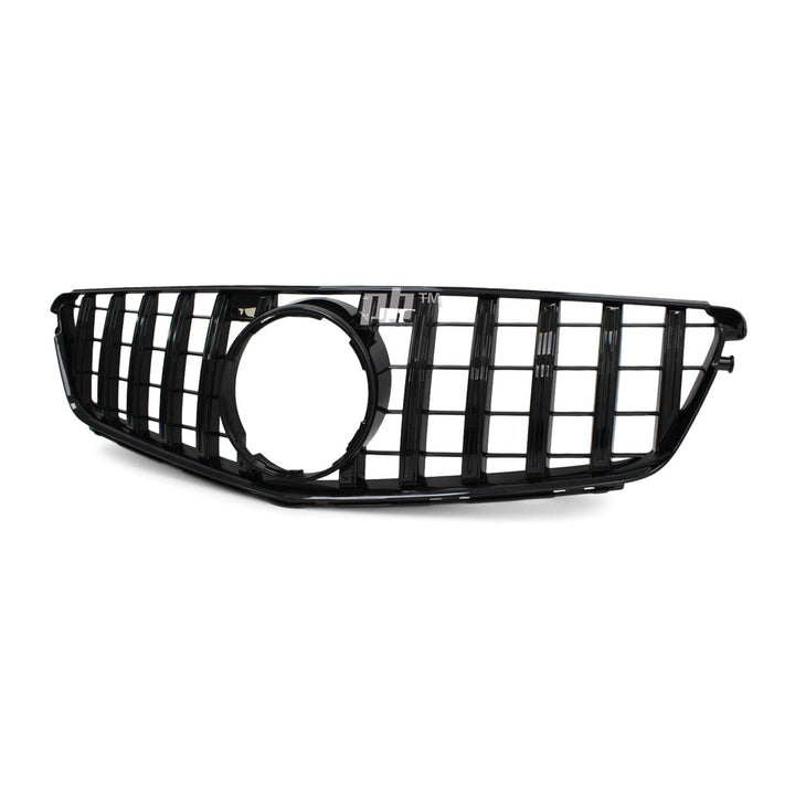 Gloss BLACK GT Style Grill fits Mercedes Benz C Class W204 2007 - 2014