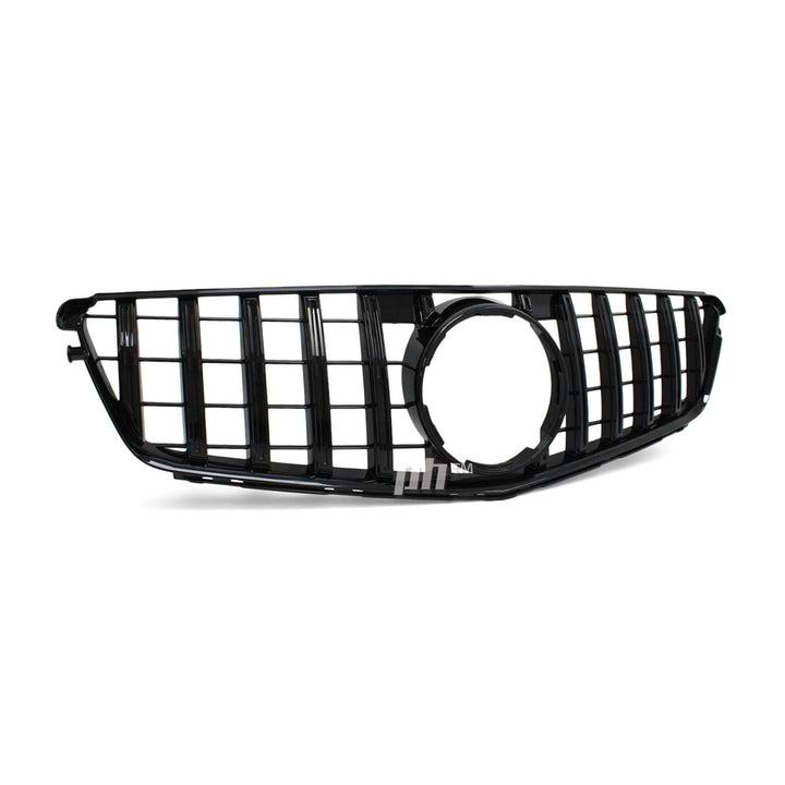 Gloss BLACK GT Style Grill fits Mercedes Benz C Class W204 2007 - 2014