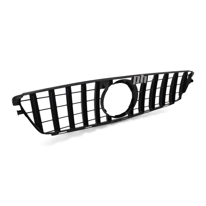 Gloss BLACK GT Style Grill fits Mercedes Benz C Class W204 2007 - 2014