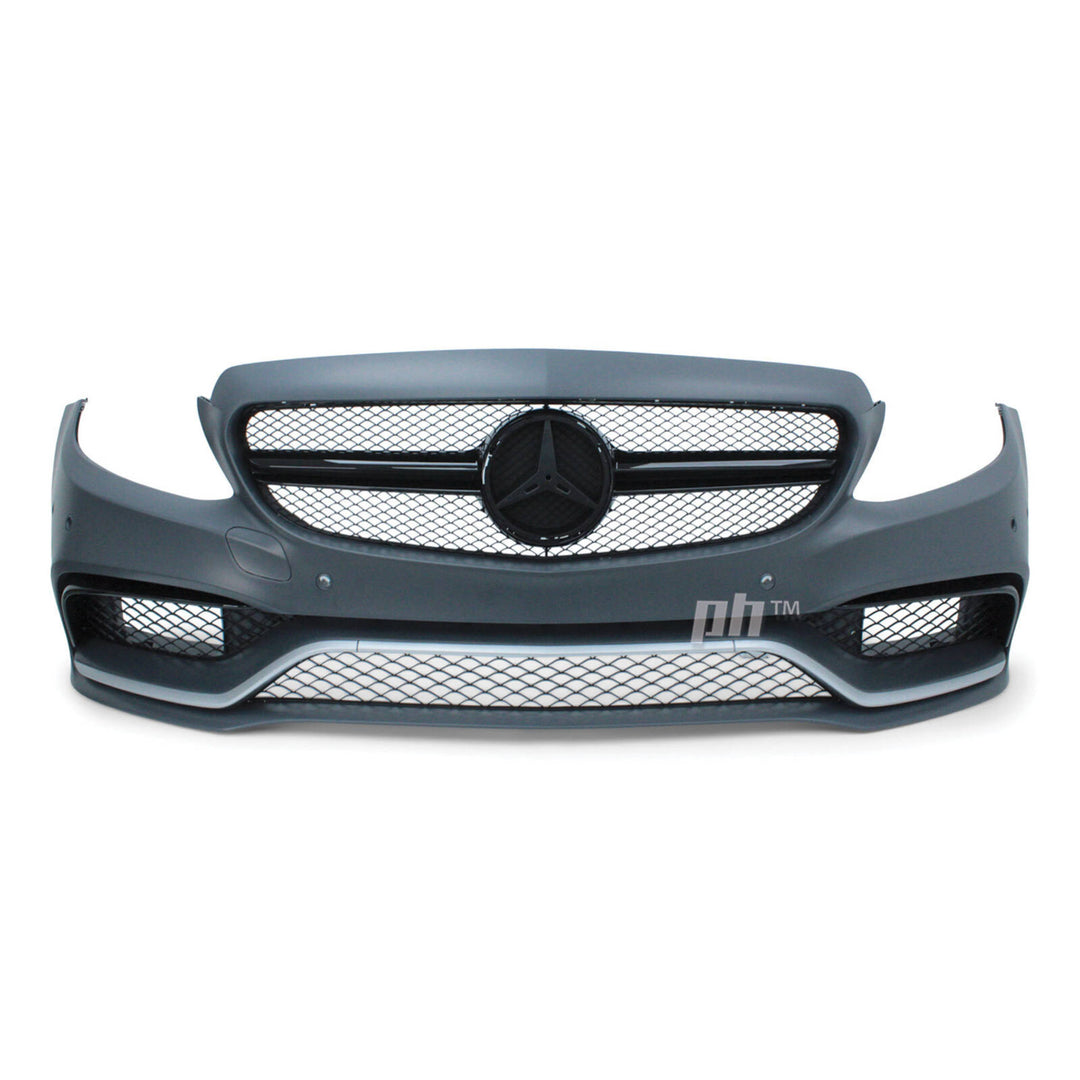 Front Bumper Bar Kit AMG C63 Style Fits Mercedes-Benz C-Class W205 2014 - 2018