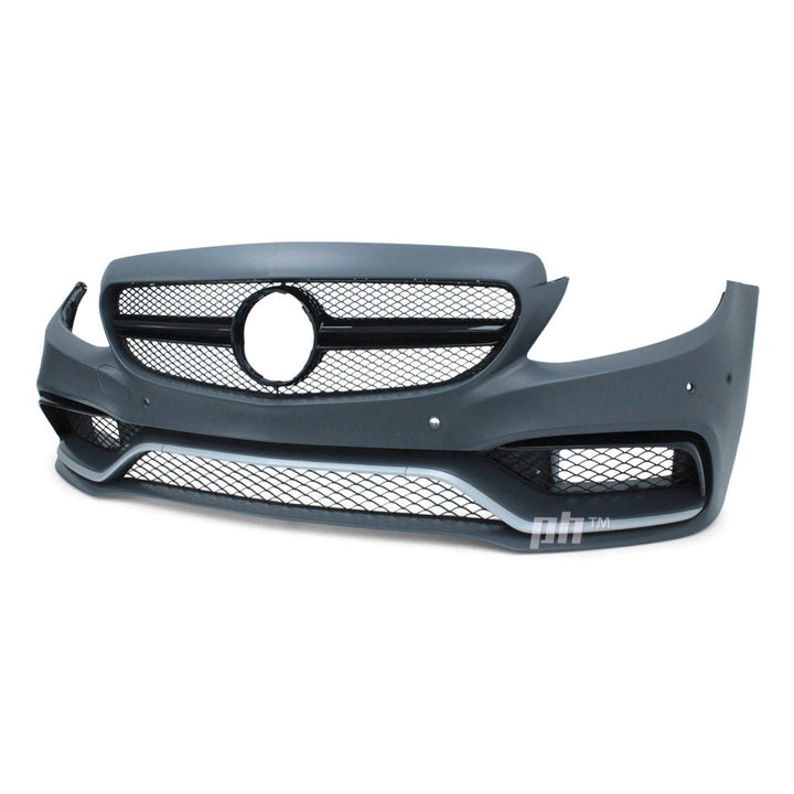 Front Bumper Bar Kit AMG C63 Style Fits Mercedes-Benz C-Class W205 2014 - 2018