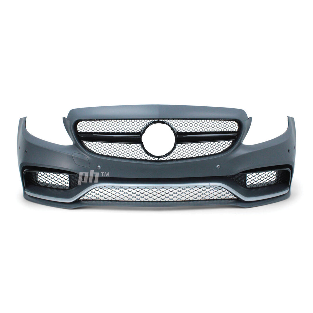 Front Bumper Bar Kit AMG C63 Style Fits Mercedes-Benz C-Class W205 2014 - 2018