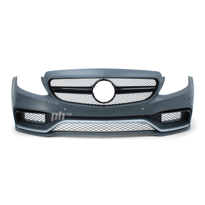 Front Bumper Bar Kit AMG C63 Style Fits Mercedes-Benz C-Class W205 2014 - 2018