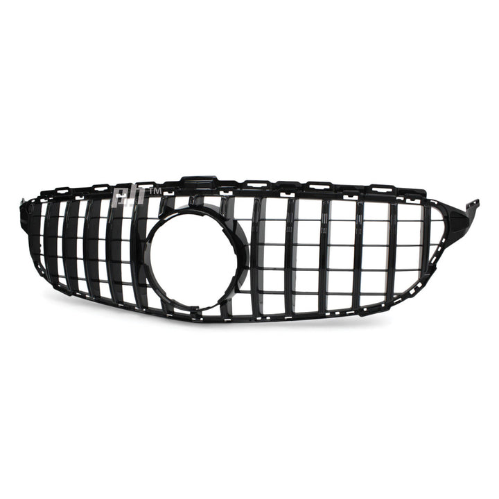 Gloss BLACK GT Style Grill fits Mercedes Benz C Class W205 2014 - 2018