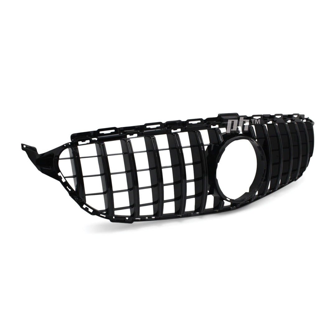 Gloss BLACK GT Style Grill fits Mercedes Benz C Class W205 2014 - 2018