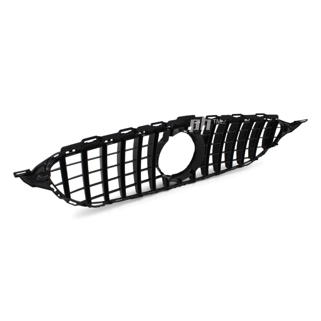 Gloss BLACK GT Style Grill fits Mercedes Benz C Class W205 2014 - 2018
