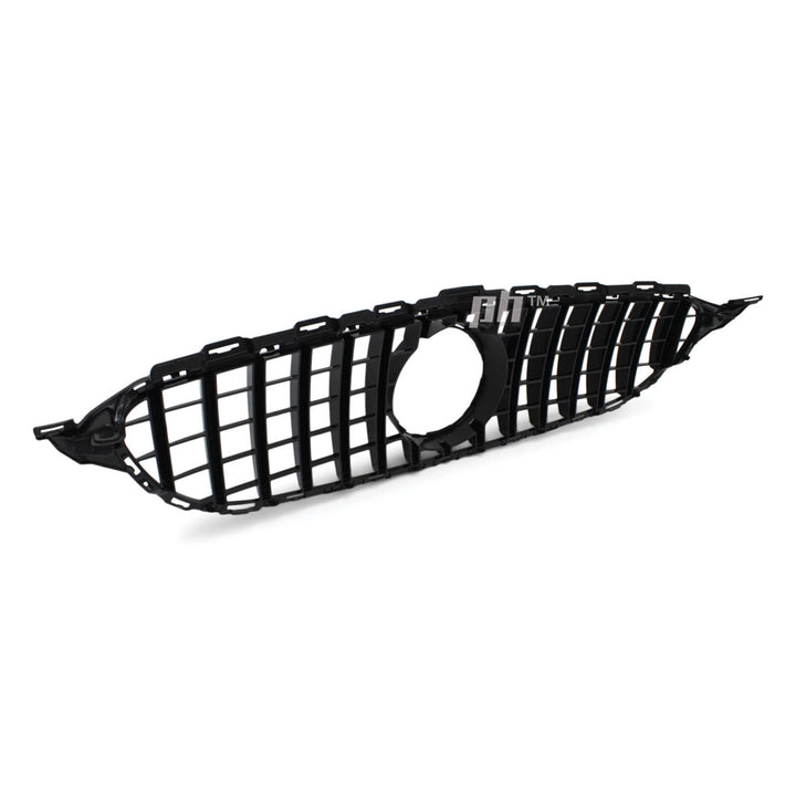 Gloss BLACK GT Style Grill fits Mercedes Benz C Class W205 2014 - 2018