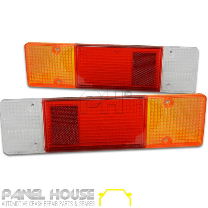 Tail Light Lens Tray Back PAIR fits Mitsubishi Triton ML MN 06-13