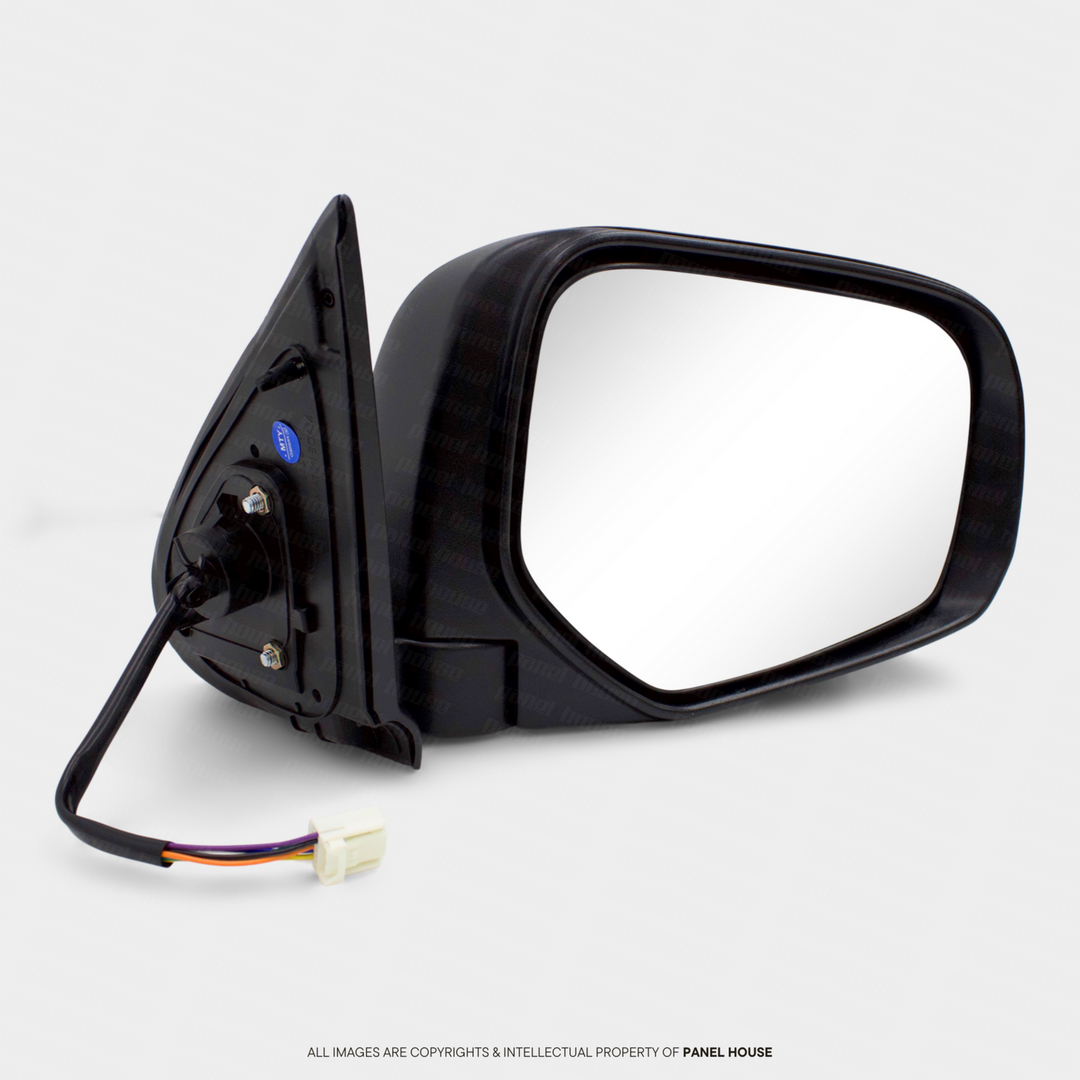 Door Mirrors PAIR Black with Autofold & Indicator Fits Mitsubishi Triton MQ 2015 - 2018