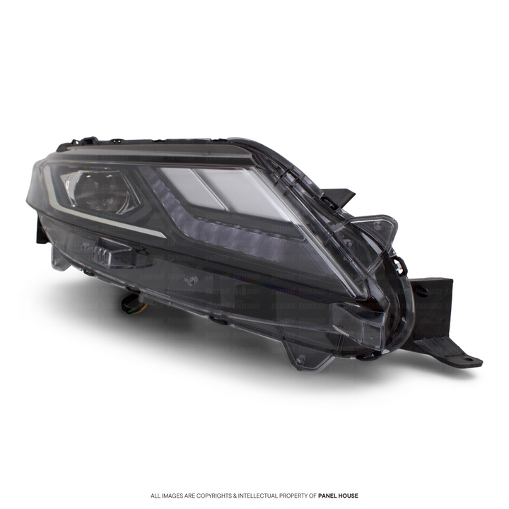 Headlights Black PAIR LED Fits Mitsubishi Triton MR 11/2018 - 2023 GLS GLX-R