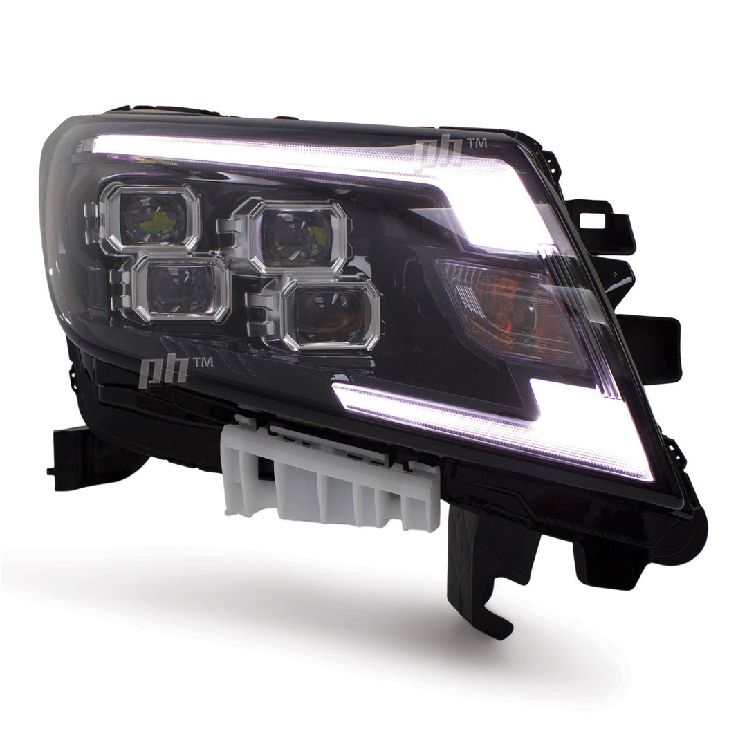 Headlights DRL Sequential Quad LED Projector Type fits Nissan Navara NP300 D23 2015 - 2020